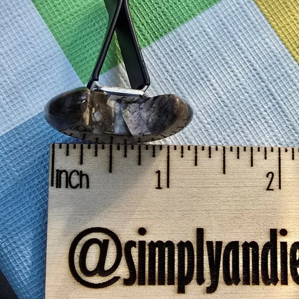 Que Sera (Galaxy Rhyolite) Crystal Moon Vent Clip - Picture 5 of 5